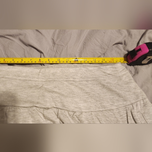 Grey Free People Ruffle Wide Leg Harem Ruffle Pants - Picture 4 of 5